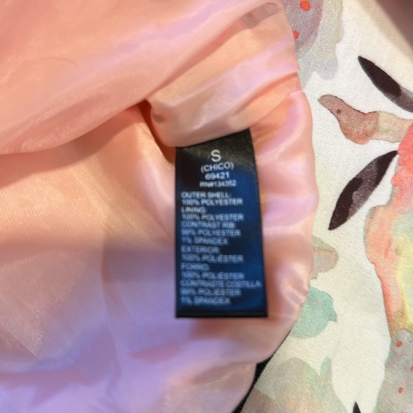 Ambiance Pink & Black Bomber Jacket Sz Small - Picture 8 of 8